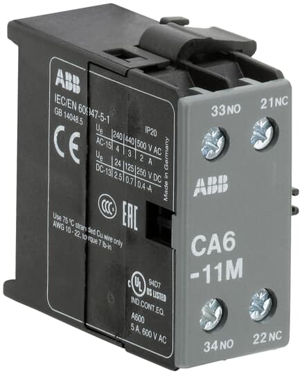 CA6-11M Auxiliary Contact