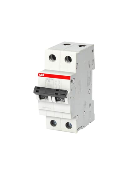 MCB, SB200M - 16A 2P (DP) D Curve 10kA
