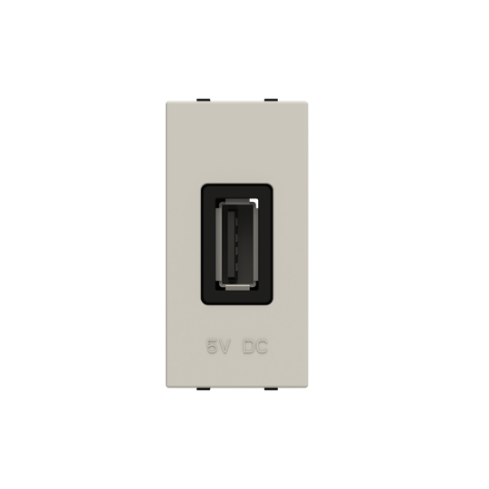 N2185.2 BL - USB charger 2.000mA, 1-gang - 1M - White