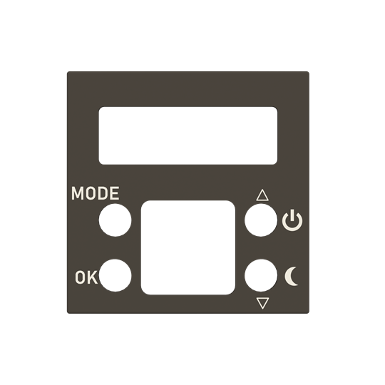 N2240.5 AN - Cover plate for digital thermostat- 2M - Anthracite