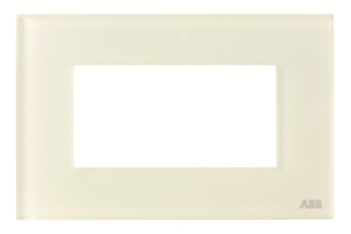 N2374.1 CB - Frame - 1-gang / 4-modules - Noble - White Glass