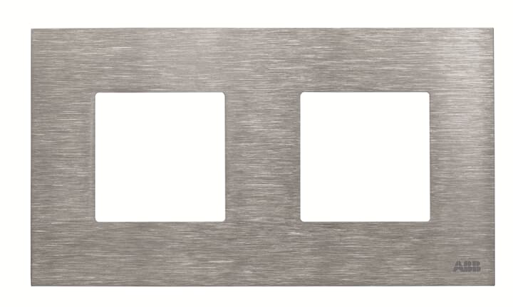 N2272 OX - Frames 2-gang / 2+2-modules - Noble - Stainless Steel