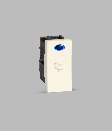 IIS106BL PL 6A Bell Switch with Ind. (Silver Colour)