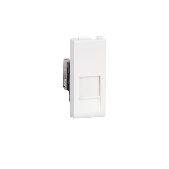 RJ45 CAT 6 Computer Data Socket, Adiya -  1Module (Adiya White)