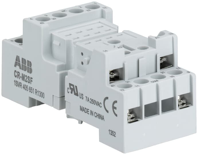CR-M2SF Standard socket, fork type for 2c/o CR-M relay