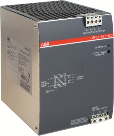 CP-C 24/10.0 Power supply In:110-240VAC/100-350VDC Out:DC 24V/10A