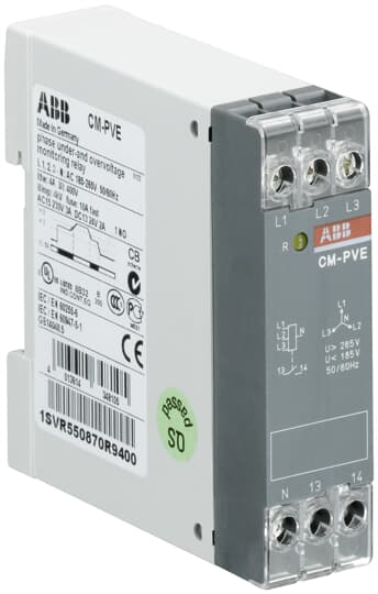 CM-PVE Phase monitoring relay 1n/o, L1,2,3-N=185-265VAC