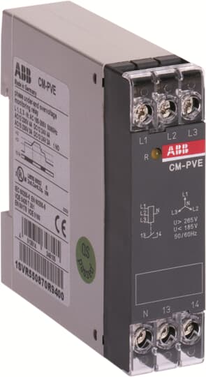 CM-PVE Phase monitoring relay 1n/o, L1,2,3=320-460VAC
