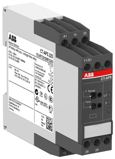 CT-APS.22S Time relay, OFF-delay 2c/o, 24-48VDC, 24-240VAC