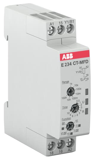 CT-MFD.12 Time relay, multifunction 1c/o, 24-240VAC 24-48VDC