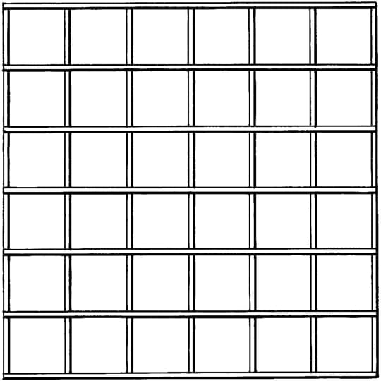 JSM YN40W3 Welded mesh black 40x40x3,5mm 1074x2016mm