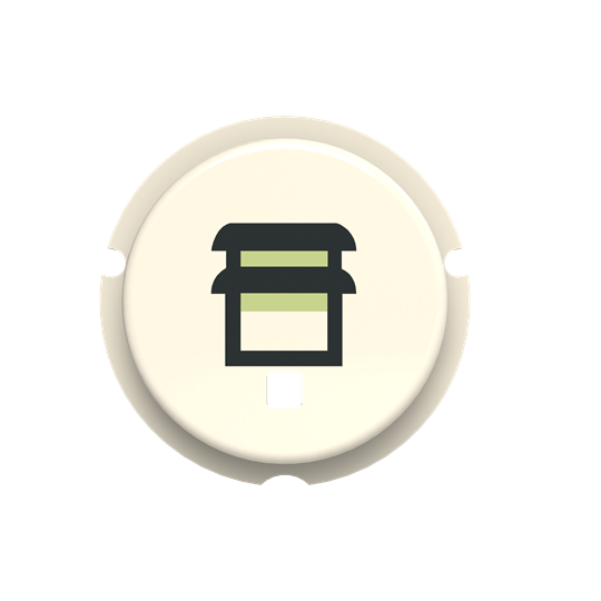 SBB-N2BL - Button - free@home blind symbol - White