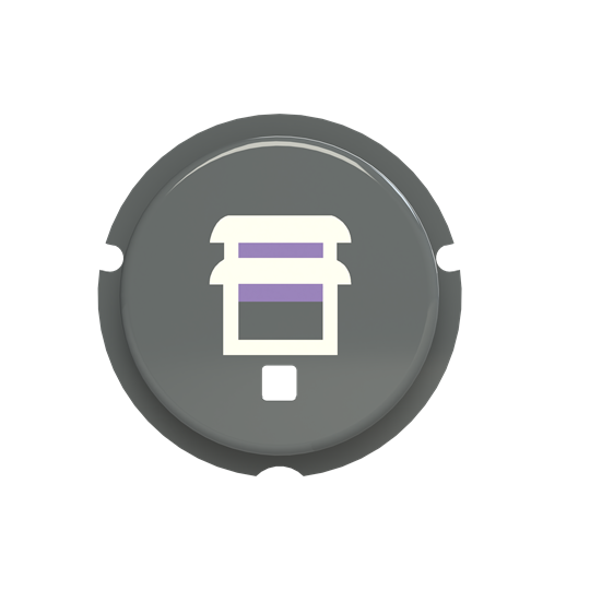 SBB-N2GR - Button - free@home blind symbol - Gray