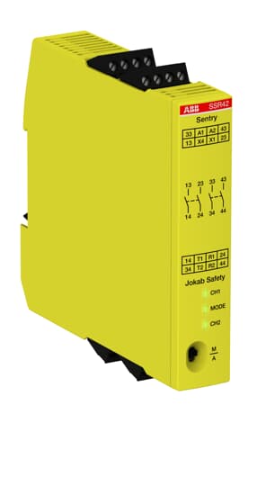Safety Relay Sentry SSR42 24VDC - 24 2H No unit - 2 NO + 2 NO (delayed) - OFF-Delay - 1.5 seconds