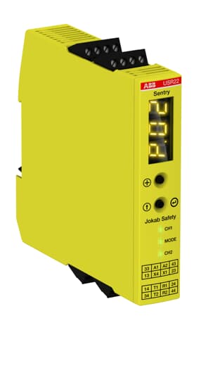 Universal safety relay/timer Sentry USR22 24VDC - 24 2H No unit - 2 NO + 2 NO (delayed) - Multifunction - 0 ... 999 seconds