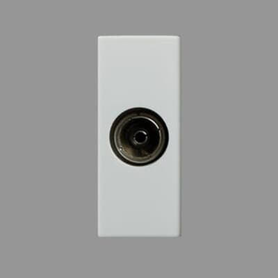 TV Socket, Snieo -  1Module (Snieo White)