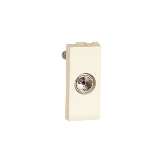 TV Socket, Tvisha Antibacterial -  1Module (Tvisha White)