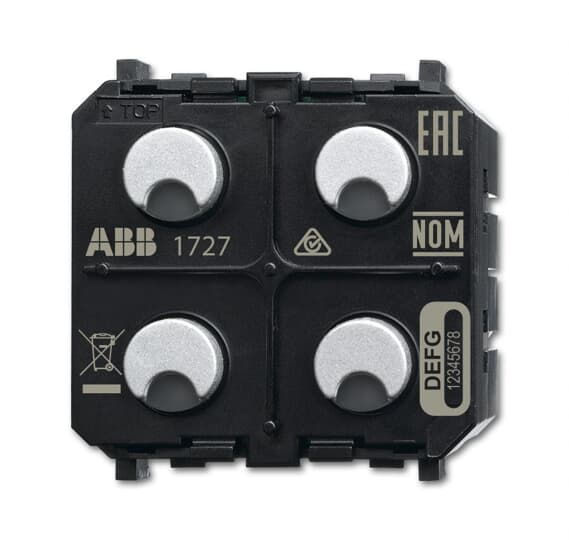 SBA-F-2.1.PB.1-WL Sensor/blind actuator, 2/1gang, wireless for ABB-free@home®