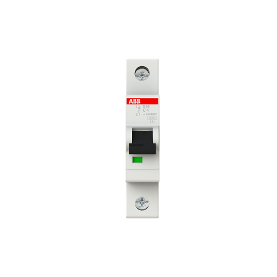 Miniature Circuit Breaker - S200 - 1P - C - 4 ampere