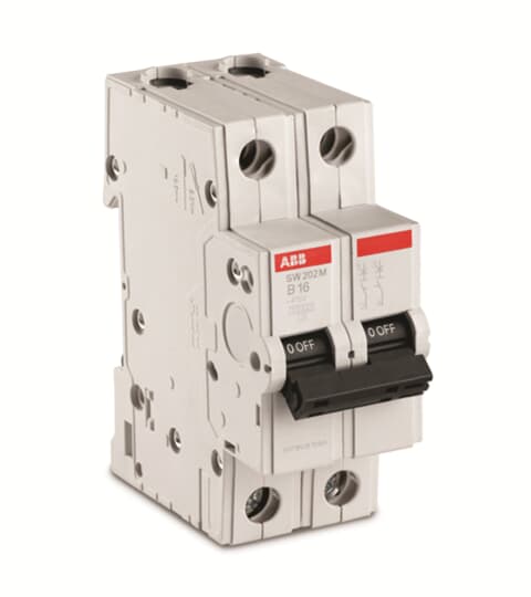 SW202M-B6 Miniature Circuit Breaker B-Char.,10kA,6A,2P