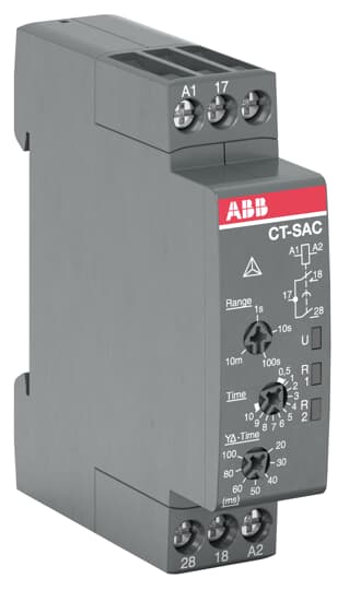CT-SAC.22 Time relay, Star-delta 2n/o, 24-48VDC/24-240VAC