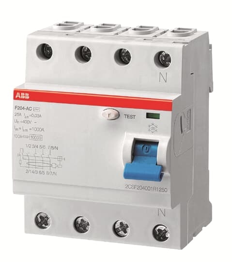 IN F204 25A-30mA/AC Residual Current Circuit Breaker