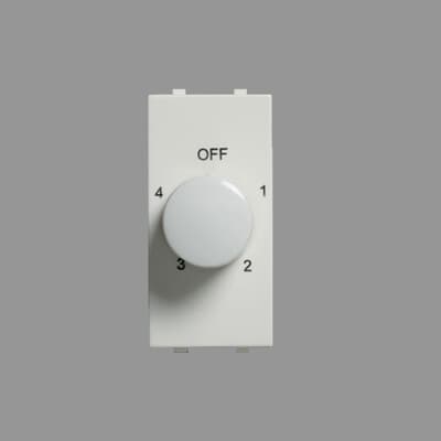 Fan Regulator 4 Step, Snieo -  1Module (Snieo White)